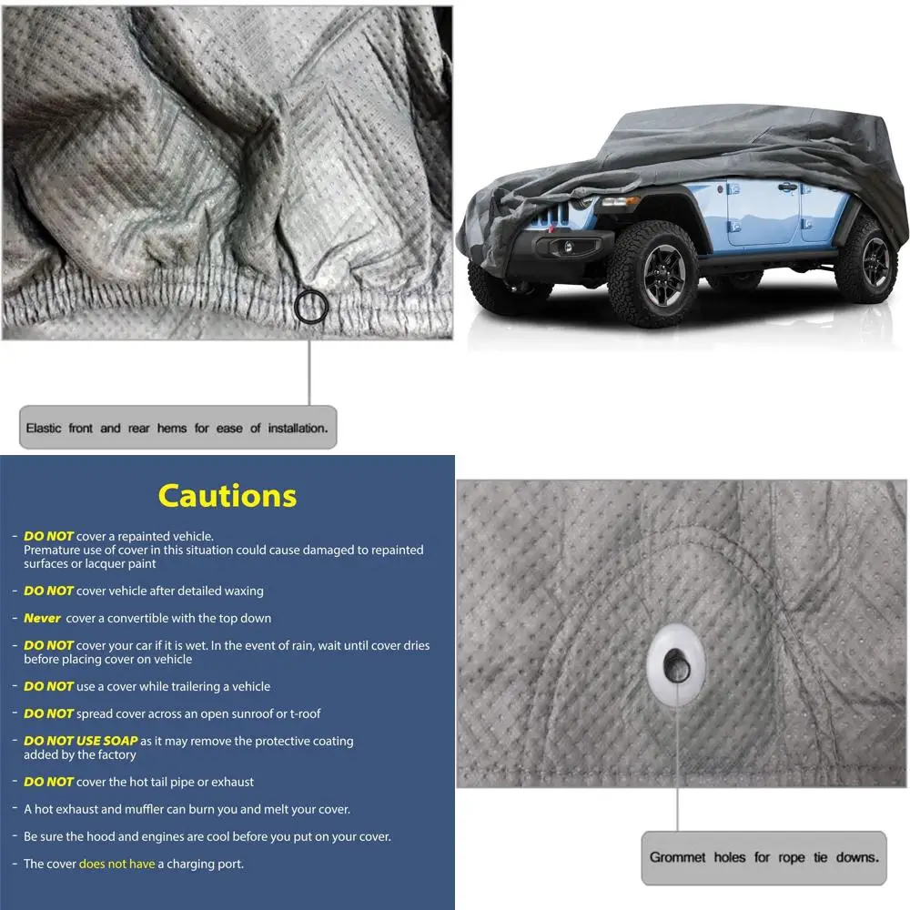 

Всепогодный дышащий чехол для внедорожников 2009-2026 годов выпуска, защищает от загрязнений, пыли, солнца и дождя