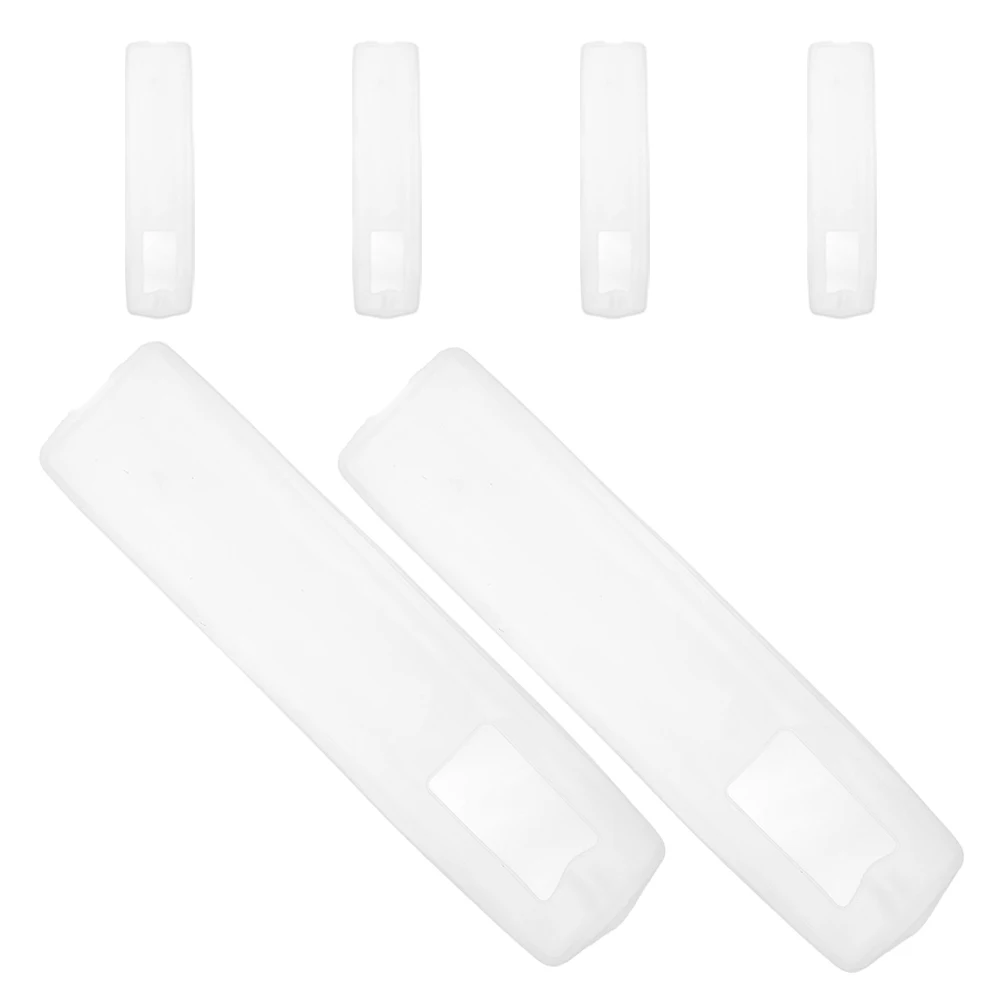 

6 Pcs Remote Control Case Protective Cover Silicone Controller Skin Silica Gel Household Protector Sleeve