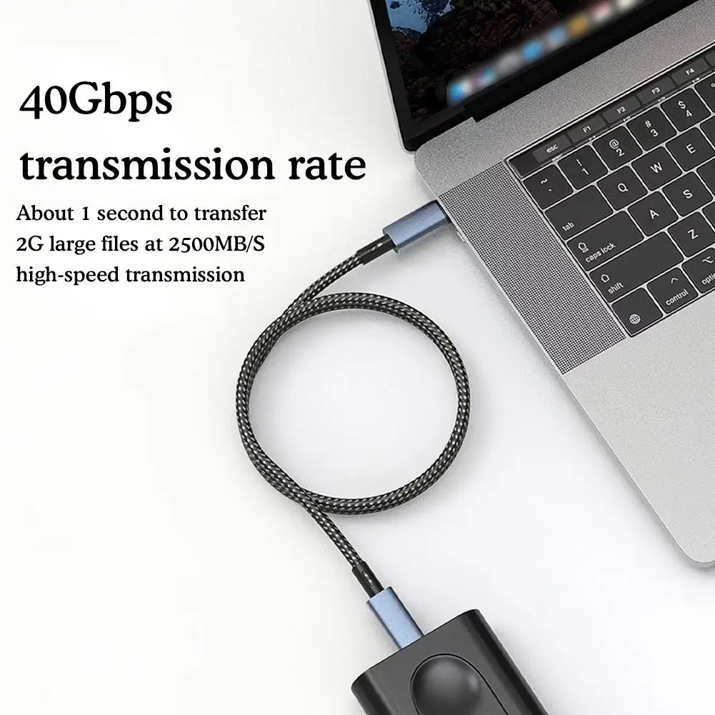 Usb4.0 40gbps Type C To C Cable Pd3.1 240w Blazing-fast Charging Cable 8k@60hz For Ps5 Switch S22 Pro N8y2