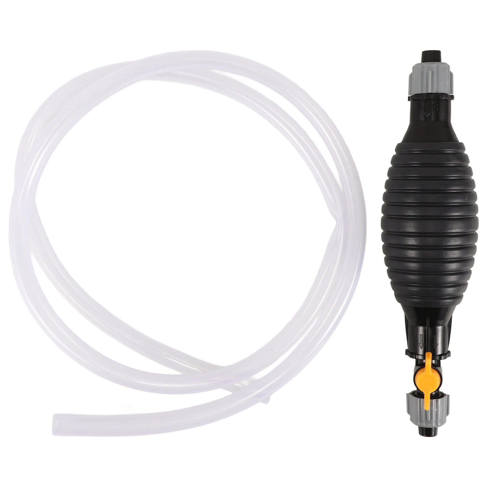 

Manual Water Suction Oil Transfer Multi Function Gas Syphon Hand Operated PVC Durable Compact Self Priming Barrel for Liquid