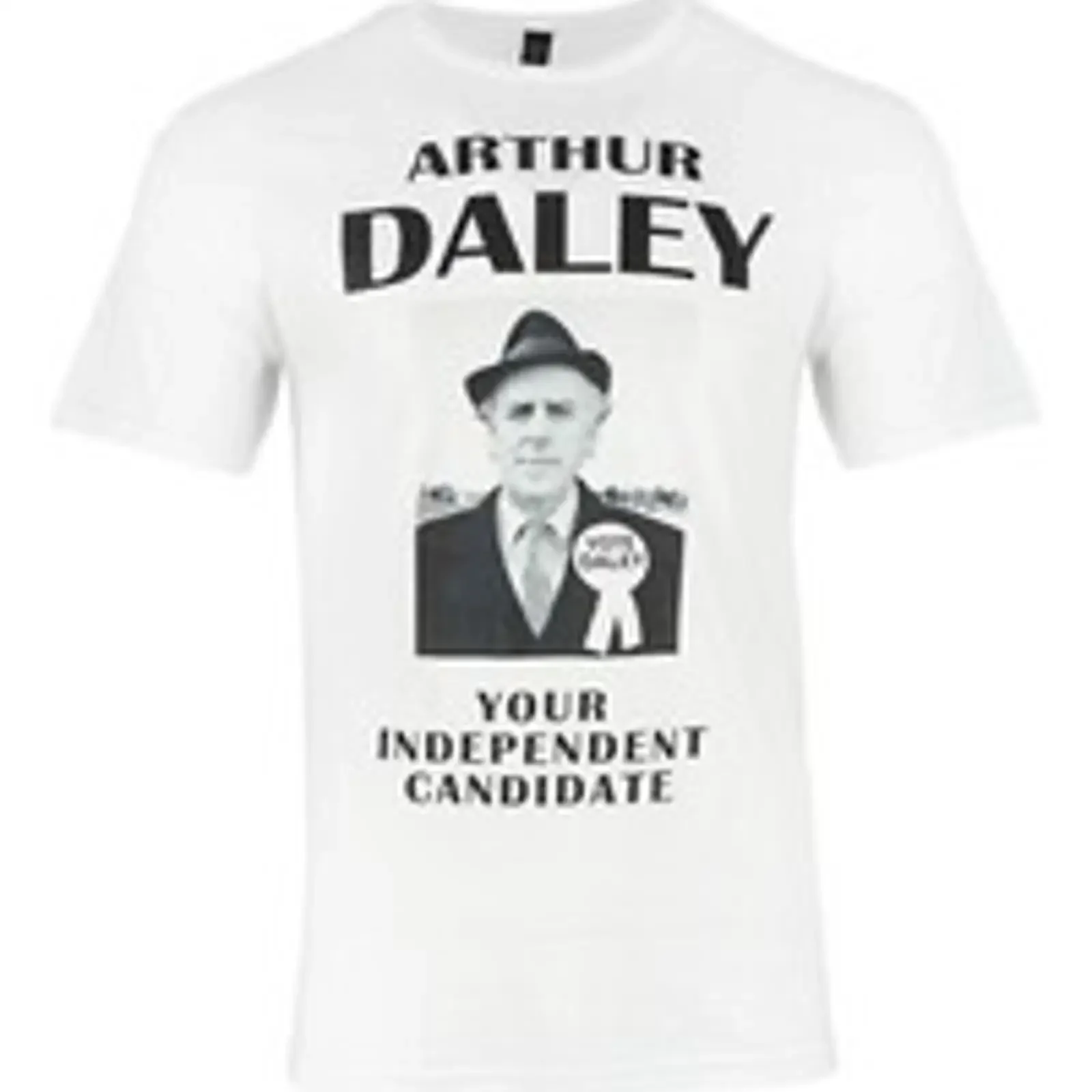 Minder Vote for Arthur Daley Political Campaign Advertising T Shirt vintage Washed graphic Comfortable fashion Unisex Stylish