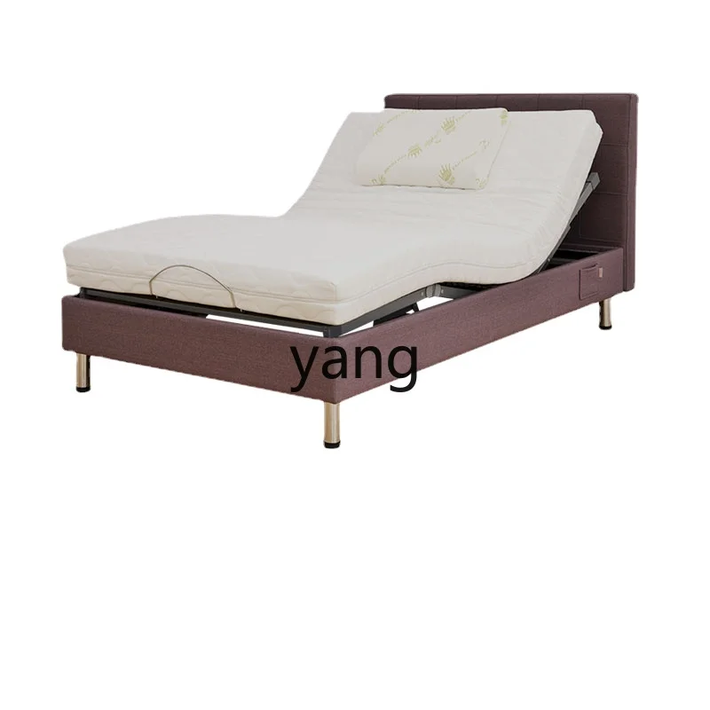 

Yjq Electric Bed Lifting Rib Bed Frame Intelligent Remote Control 1.2 M Simple and Modern Fabric Craft Single Bed