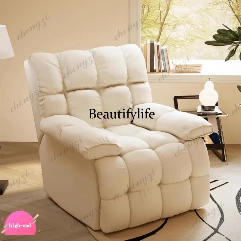 R134 Lazy Single Sofa Minimalist Modern Multifonction Revolve Sofa Comfortable Garden Ensembles De Meubles De Jardin Home Furnit