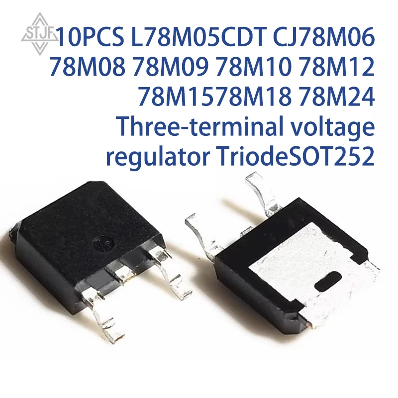 10PCS L78M05CDT CJ78M06 78M08 78M09 78M10 78M12 78M15 78M18 78M24 Three-terminal voltage regulator Triode SOT252