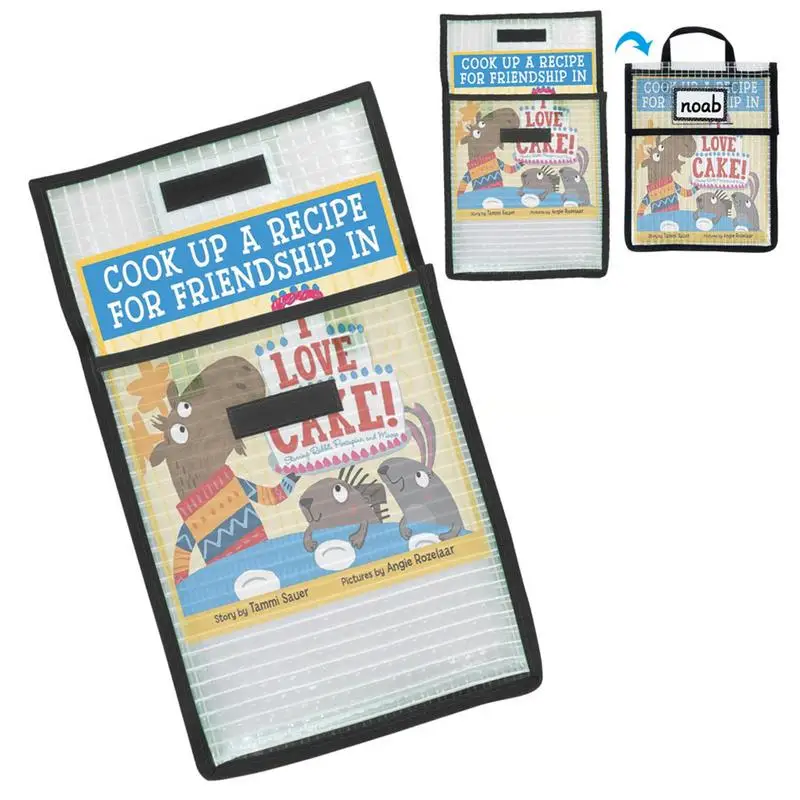 Reusable Zipper Pouches Extra Large Document Bags With Handle Children's Handbag Tutoring Book Bag Zip Folders Multipurpose For