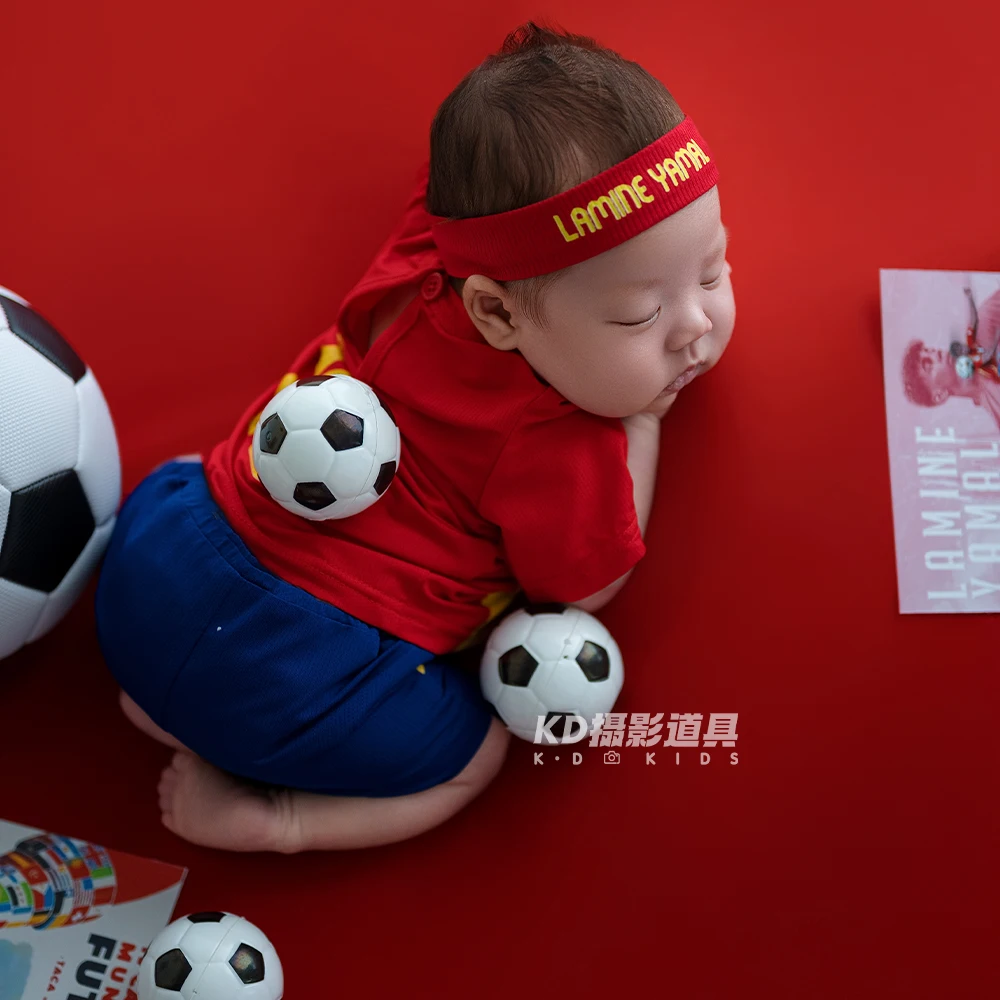 كرة القدم موضوع الوليد التصوير الدعائم مجموعة كرة القدم الطفل جيرسي + عقال كرة القدم الصغيرة صور المشهد ملحق استوديو تبادل لاطلاق النار الدعائم