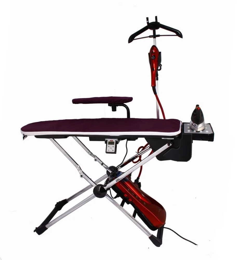 Professional   LUXURY Steam Iron Board 1350W+iron 1000W, Bigger Board Size 126X43CM with Height Control