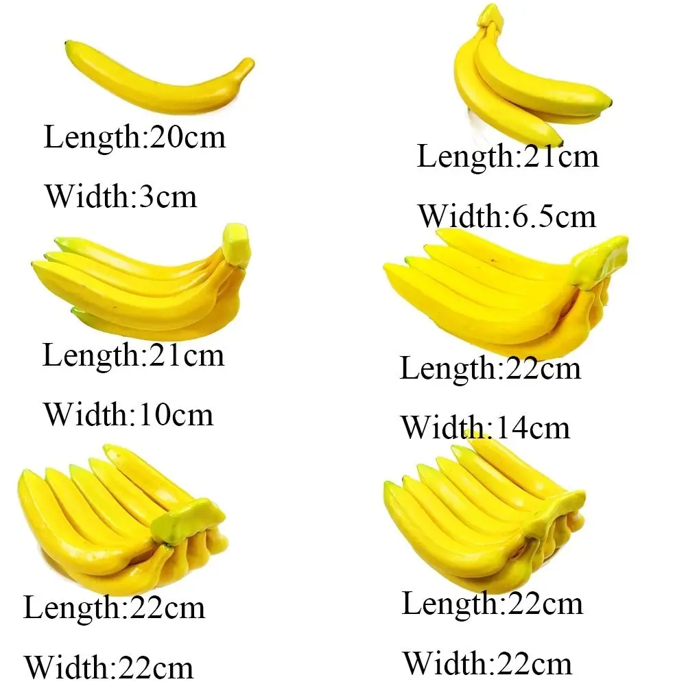 Simulated Fruit Shop Decor Funny Practical Ornament Artificial Banana Simulation Fruit Party Shooting Props Fruit Model