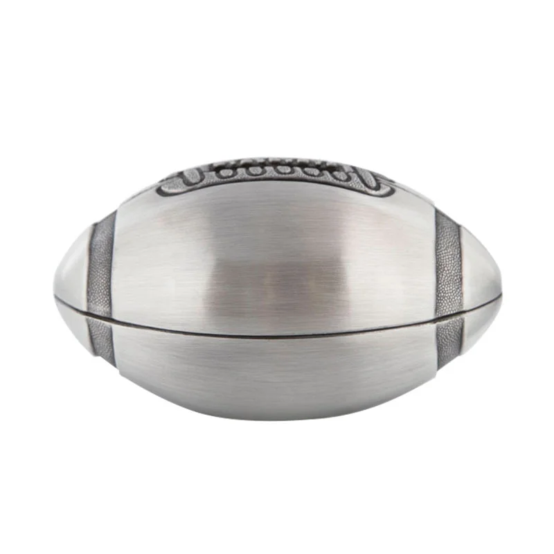 Metal American Football Piggy Bank Zinc Alloy Rugby Coin Bank Sports Themed Saving Box Kids Gift