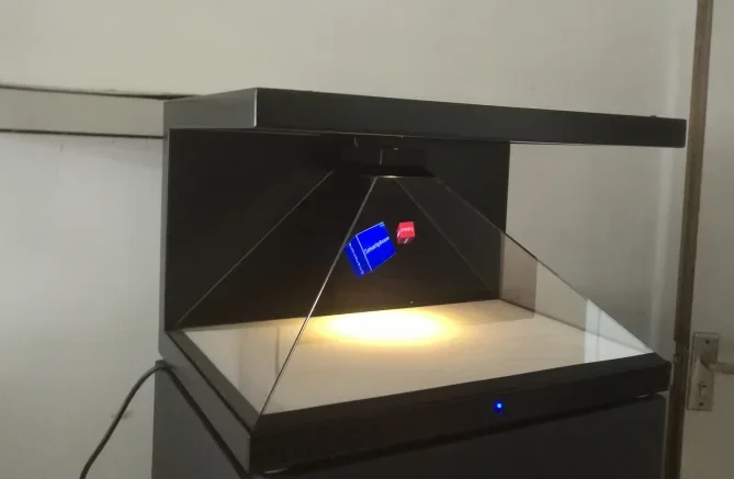 TFL 19Inch Metal Holographic Display 3D Pyramid Hologram Showcase
