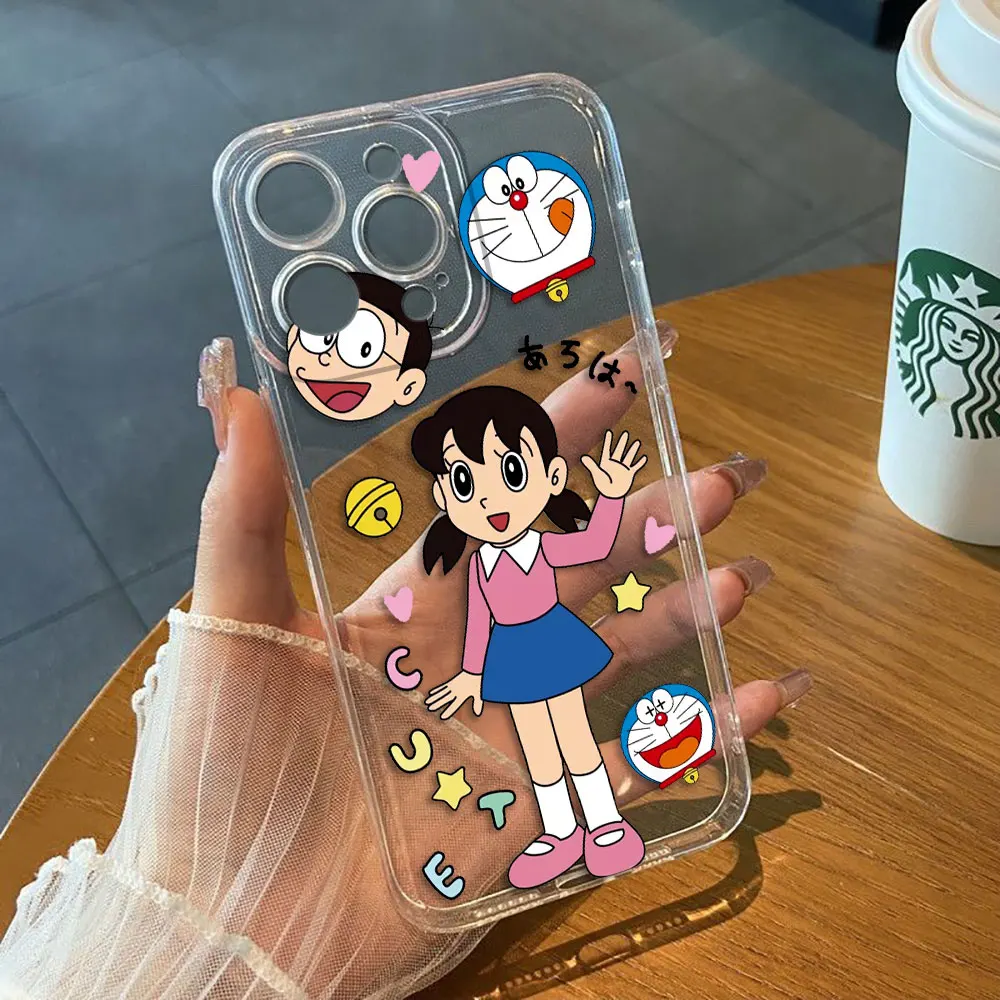 

D-Doraemon Robot Cat Phone Case For Infinix TECNO POVA 2 3 4 5 SMART 6 7 8 NOTE 10 11 12 G96 30 30I 40 50 CAMON 19 20 Clear Case