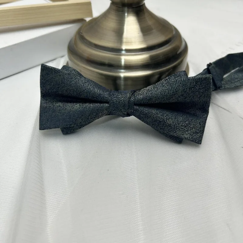 بلون داكن نمط ربطة القوس فيونكة عادية متعددة الاستخدامات طبقة مزدوجة ربطة القوس فيونكة طالب موحدة الملحقات ربطة القوس فيونكة شخصية بسيطة