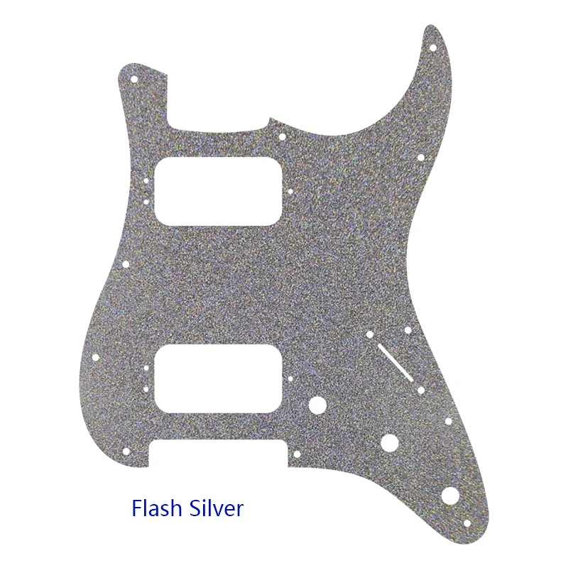 Xinyue Custom Guitar Parts - For 72' 11 Screw Hole Standard St Deluxe Humbucker HH Guitar Pickguard Scratch Plate Flame Pattern