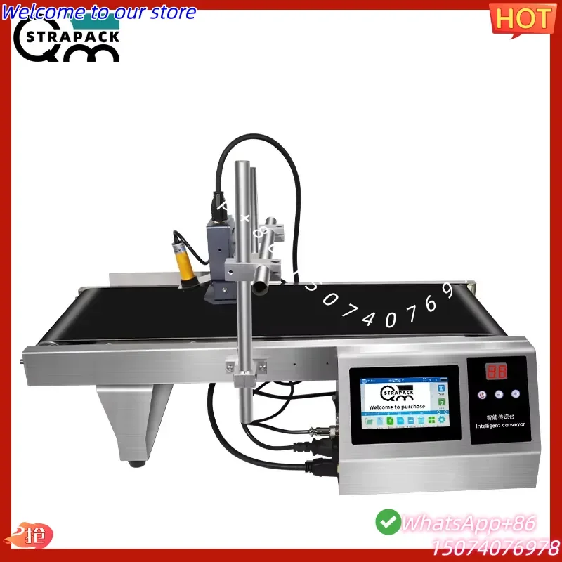 2026 Mini Tij Inkjet Printer Online Date Inkjet Printing Machine High Resolution Barcode Coding Machine With Desktop Conveyor