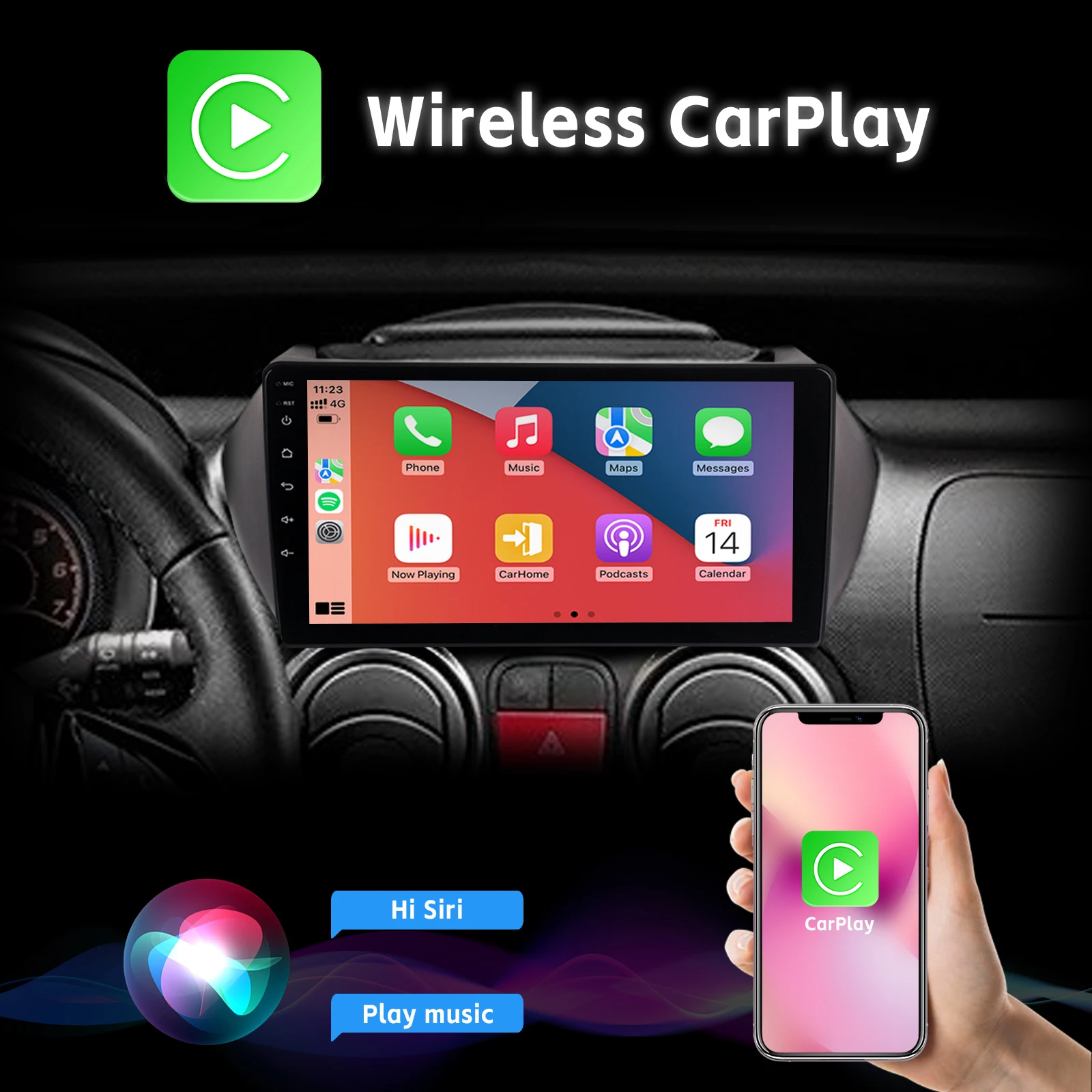 Car Radio with Wireless Carplay 9