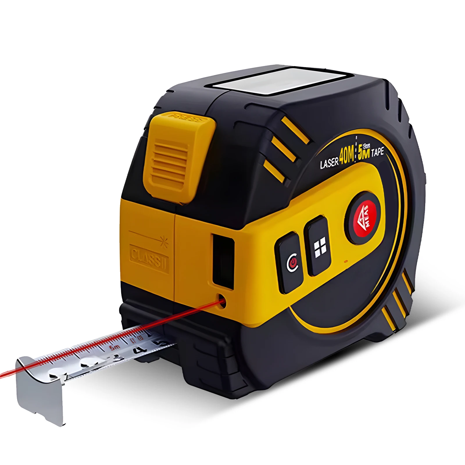 

2 in 1 Digital Tape Measure 130ft/40m Laser Distance Meter and 16ft/5m Retractable AutoLock Measuring Tape LCD Backlit Display