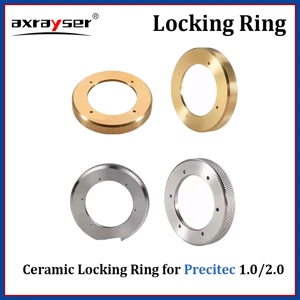 

Precitec Fasten Holder Ceramic Locking Ring for Precitec 1.0/2.0 Fiber Laser Cutting Machine 304 Stainless Steel Head Patrs