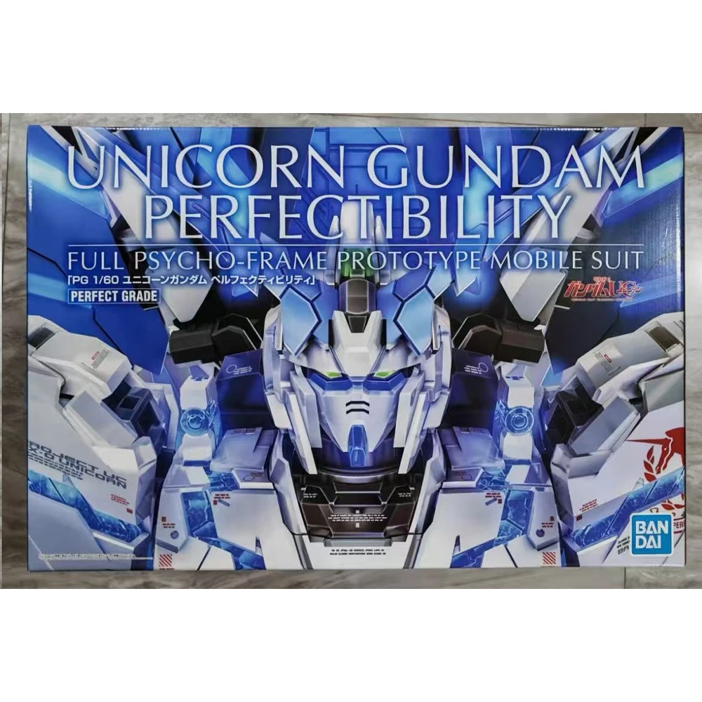 100% Authentic In Stock BANDAI GENUINE GUNDAM PB PG 1/60 Perfect Unicorn Gundam Full Armor Assembly Model Kit