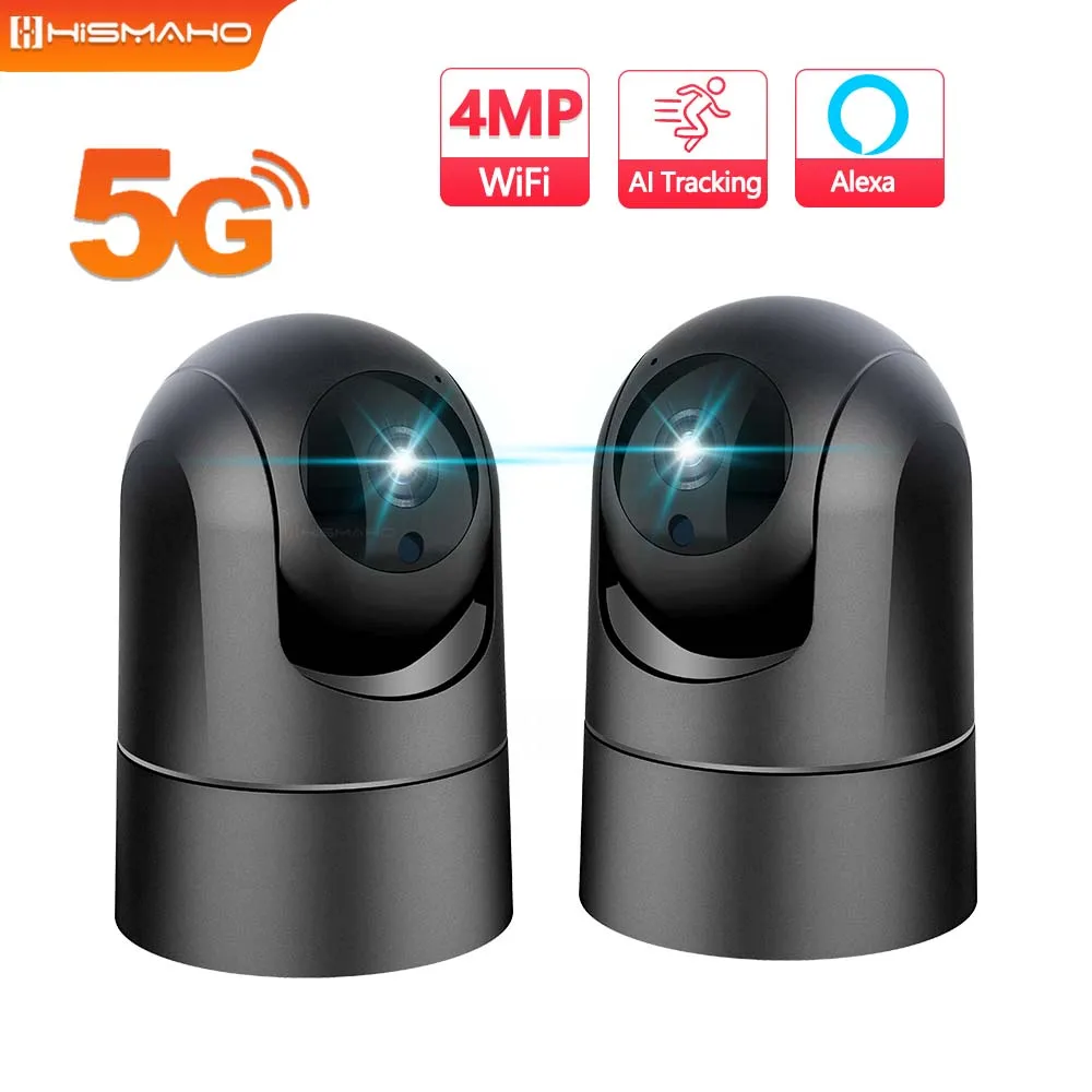 5G WiFi IP Camera 4MP Baby Monitor 1080P Security Protection CCTV Video Surveillance Auto Tracking Mini Indoor Home Cam Alexa