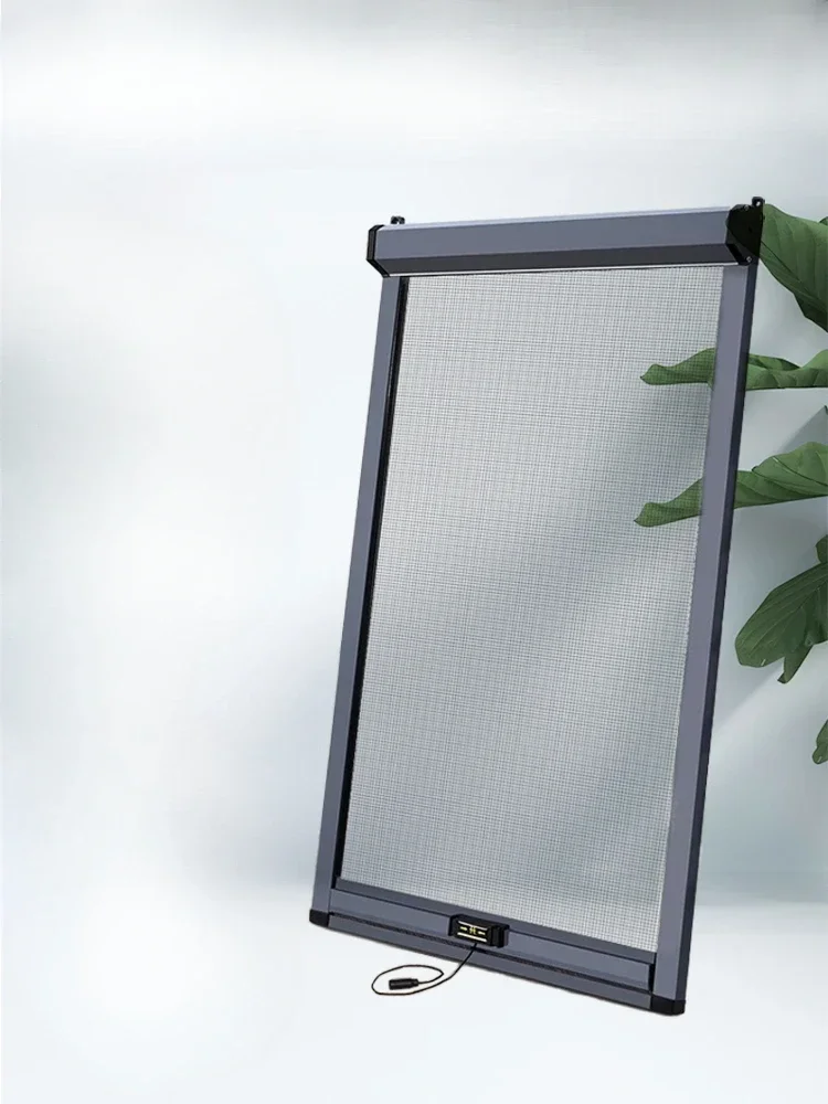 

Non perforated aluminum alloy invisible screen window telescopic sliding stainless steel mesh detachable mosquito proof