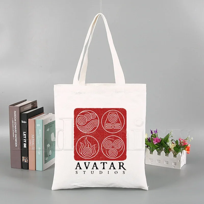 Avatar The Last Airbender Korea Ulzzang Shopper Bag Print Canvas Tote Bag Handbags Women Bag Harajuku Shoulder Bags