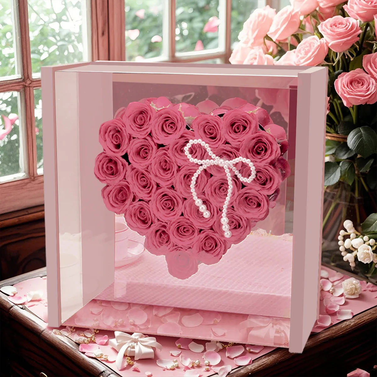 

Birthday Gifts for Women, Valentine's Day Preserved Flower Rose Gifts for Her, Mother's Day Christmas Rose Gifts for
