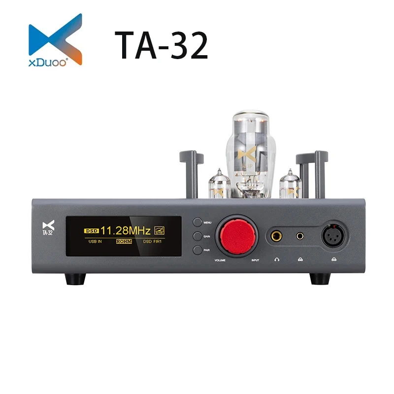 XDUOO TA-32 High Performance DAC Tube Balanced Headphone Amplifier RHOM BD34301 DSD512 32Bit/768kHz MQA LADC Bluetooth