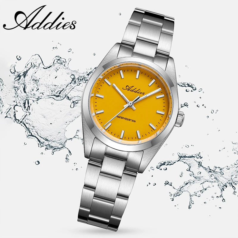 ADDIES Sapphire Crystal Women Watches New Luxury Japan Quartz Stainless Steel 50m Waterproof Luminous Dress Wristwatch for Woman