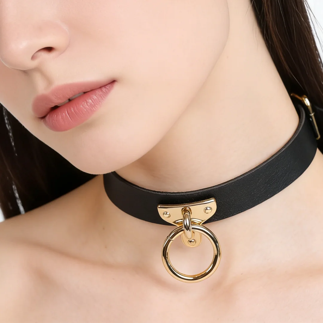 Punk Spike Metal Collar Girls Leather Harness Choker Necklace for Women Party Club Chockers Gothic Jewelry Harajuku