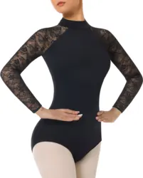 Women Ballet Dance Leotard , M-shape Hollow Back, Full Front Lining