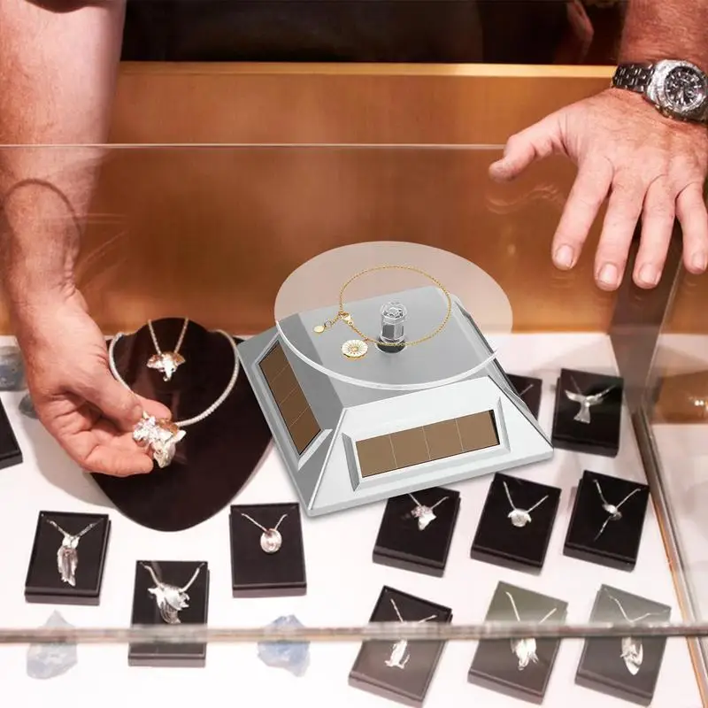 Rotating Display Plate 360 Degree Rotating Automatic Display Plate Manual Reversal Automatic Revolving Stand For Jewelry Cup