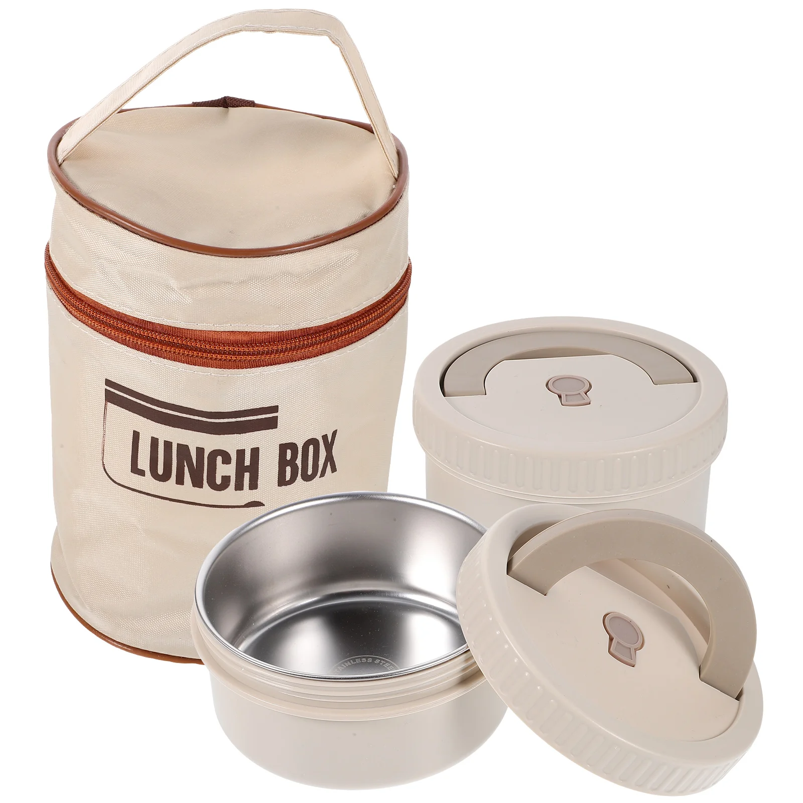

Portable Stainless Steel 316 Food Containers Insulated Soup Bowls Leak Bag Lunch Boxes Ramen Bowls With Lid For