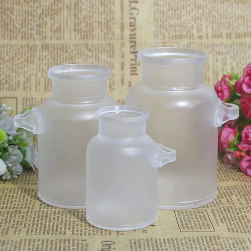 3Pcs Frosted ABS Plastic Bath Salt Bottle Storage Set for Spice Organization Salt Pepper Skincare DIY Subpackaging