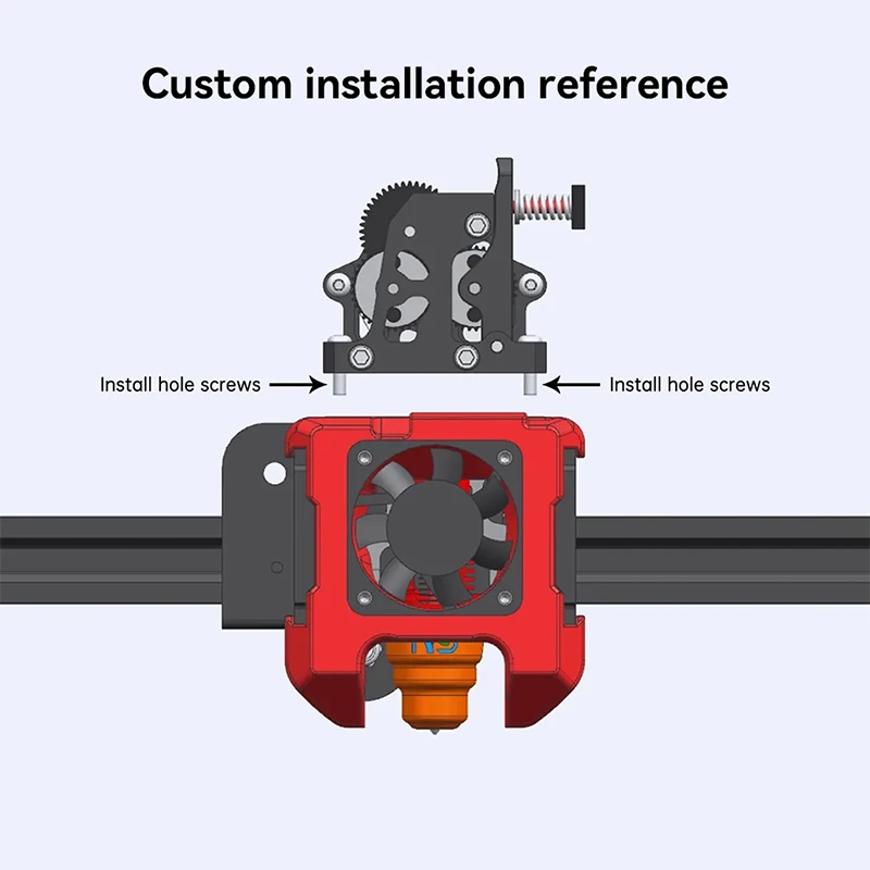 For VORON Ender 3 Hard Steel Reduction Gear High Speed Motor  For CR10 CR-10S Ender3 V2 HGX LITE Extruder Dual Gear Extruder