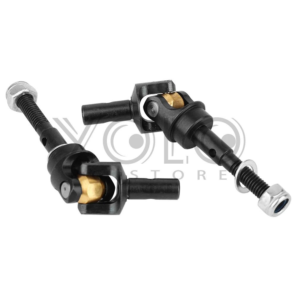 Metal Steel Universal Front Rear Axle CVD Drive Shaft For 1/10 Axial SCX10 I to be II Portal Axles RC CAR Upgrade Parts
