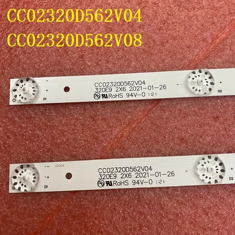 NEW LED Strips(2) For NVT-32H103W 32HT101X CC02320D562V04 CC02320D562V08 LC320DXY-SLA6 LSC32 32LED02T2M 32LED03T2M LE-8822A