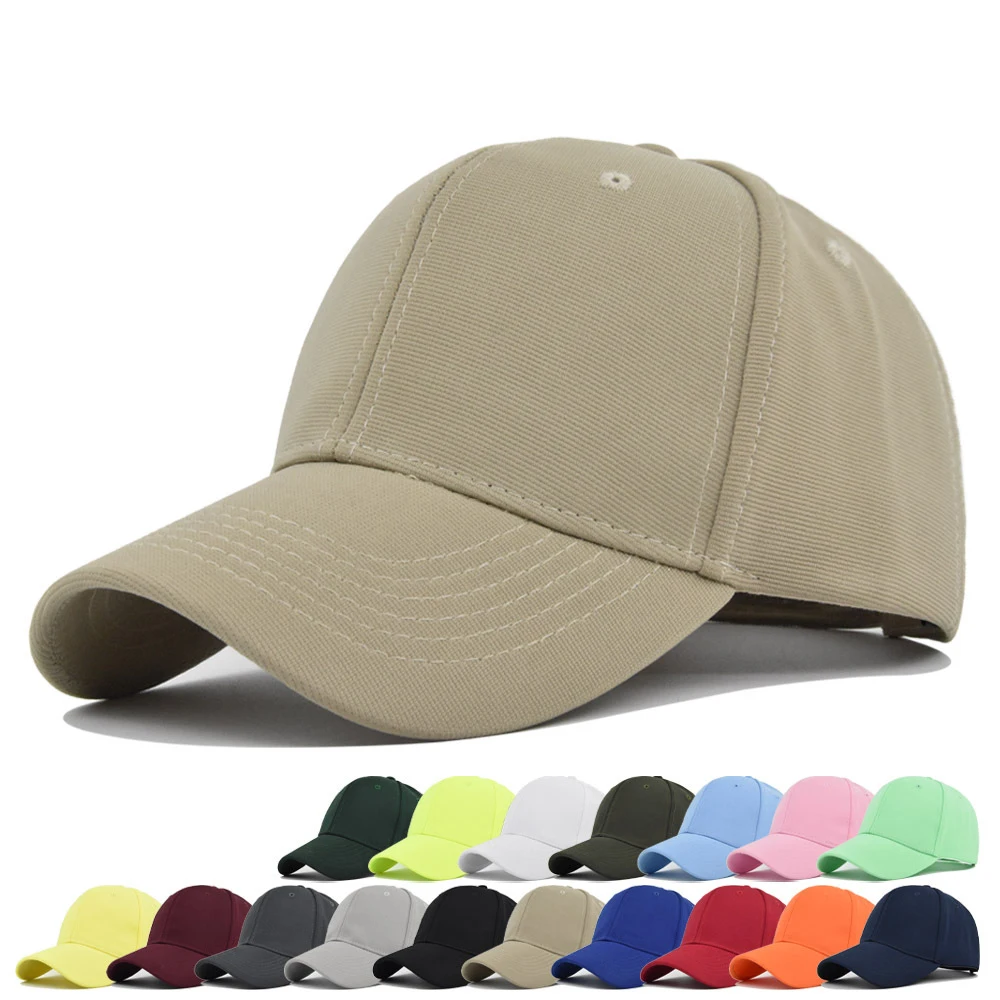 New Cap Women Solid Ponytail Baseball Cap Fashion Hats Men Baseball Cap Cotton Outdoor Sports Simple Vintag Visor Casual Cap