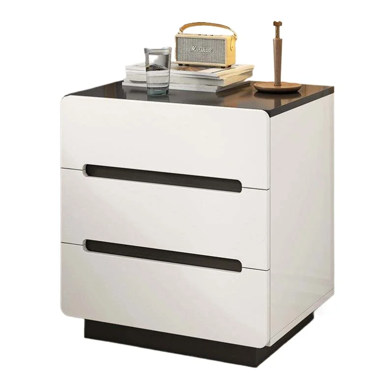 طاولات بجانب السرير من الخشب الصلب حديثة صديقة للبيئة مع أدراج لأثاث غرف النوم #1