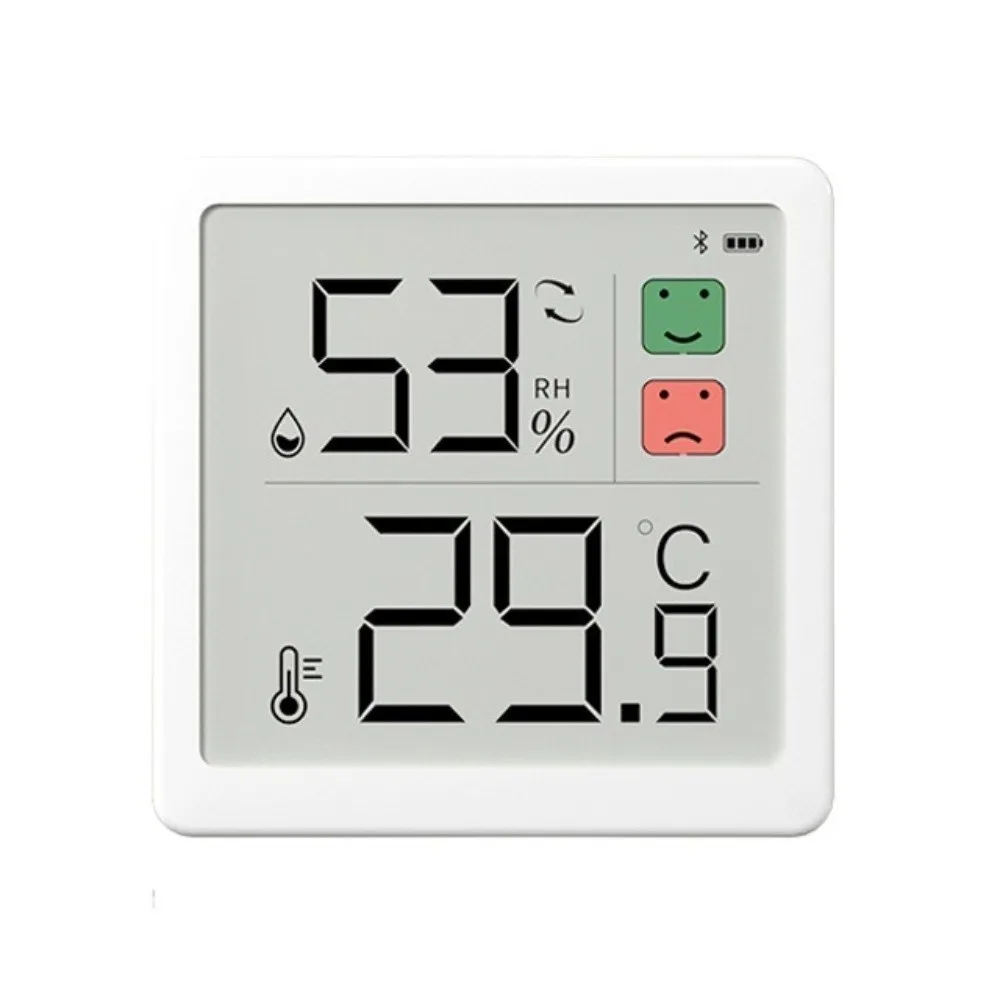 New Magnetic Digital Thermometer LCD Screen Mini Size Home Hygrometer Cute Faces Square Temperature Meter Home Use