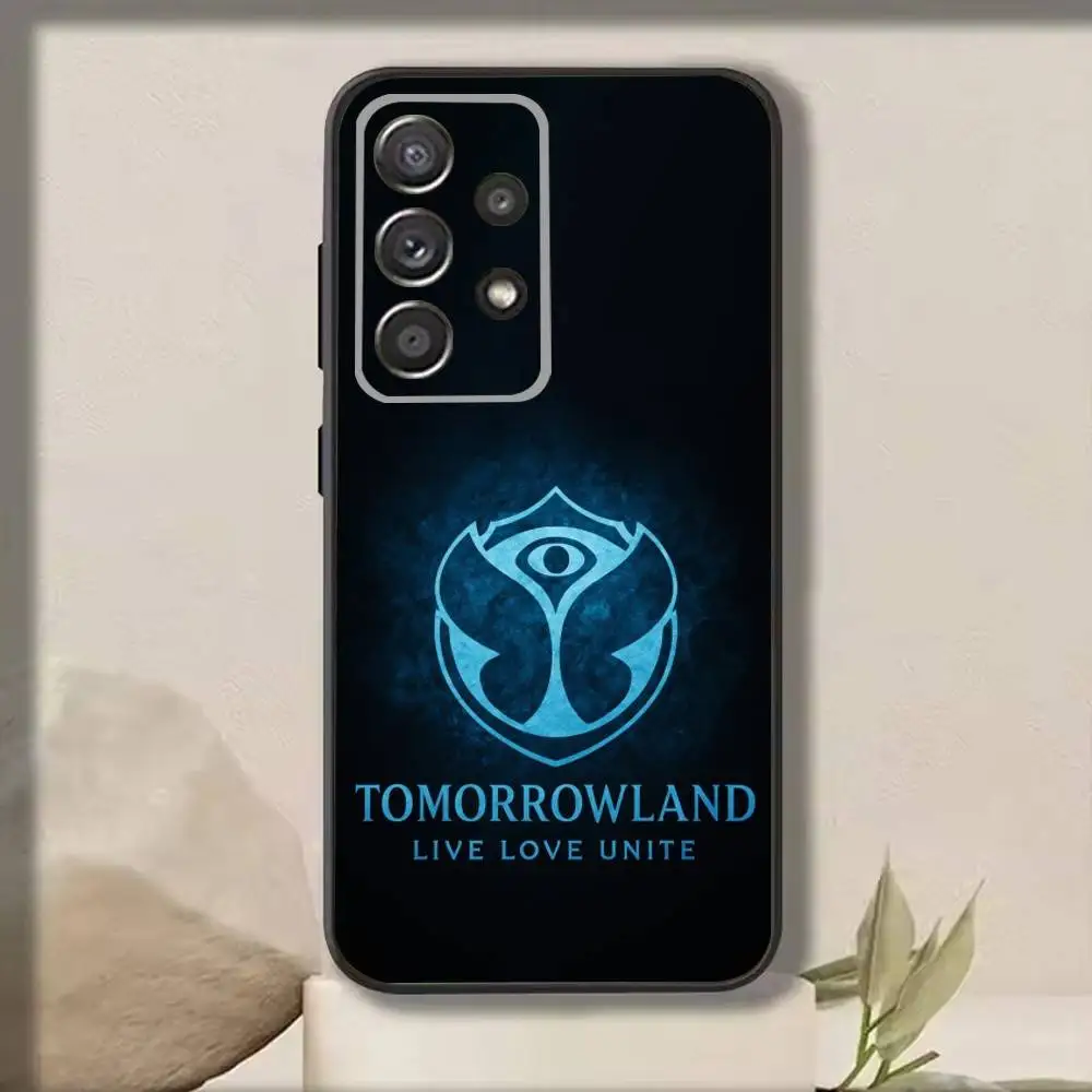 เคสโทรศัพท์ T-Tomorrowland สำหรับ Samsung S25,S24,S21,S22,S23,S30,Ultra,S20,Plus,Fe,Note,10,9,5G สีดำ