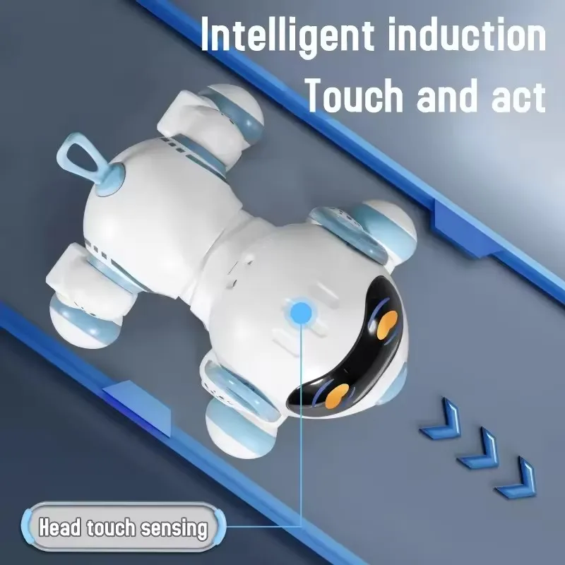 New Smart Electronic Animal Pets RC Robot Dog With Touch Function Interactive Stunt Robot Dog  For Children's Toys