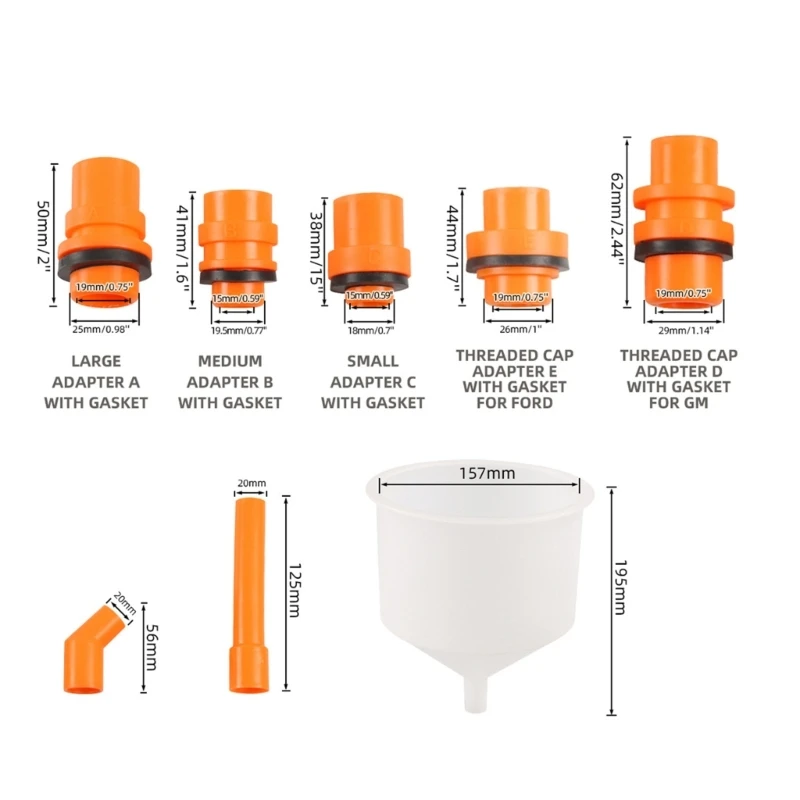 Hand Liquid Filling Spill Proof Coolant Filling Funnel Coolant Funnel