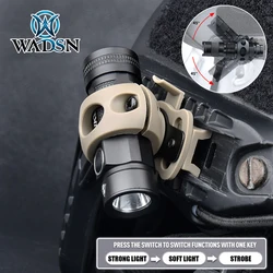 WADSN Tactical FAST Helmet Light AIrsoft SCOUT Flashlight strobe White LED Constant Momentary Huting Output Helmet Flashlight