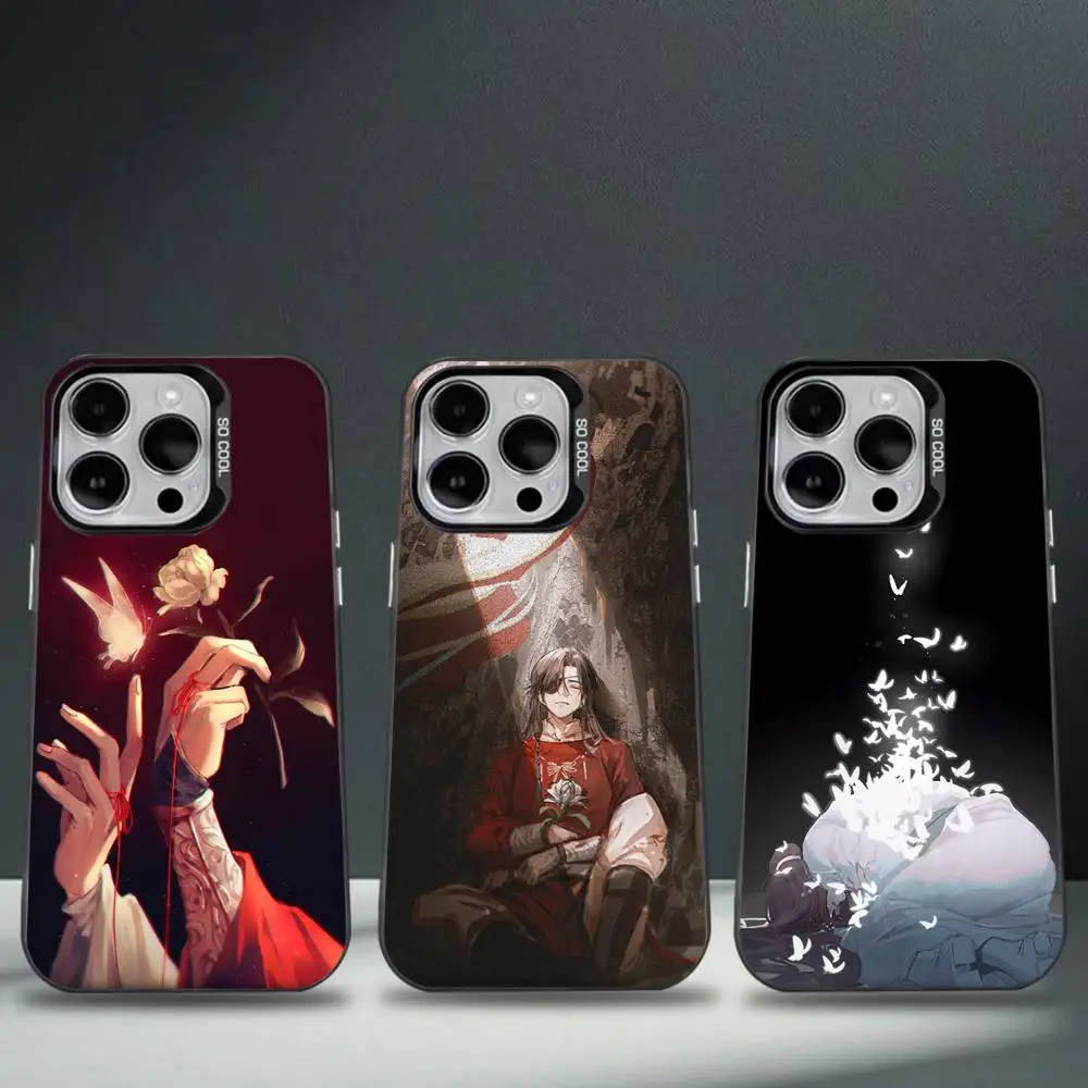 

Heaven Official Blessing TGCF Phone Case For iPhone 16,15,14,13,12,11,8,7,Pro,Max,Plus,Mini,XS,SE Anti Fall Black Matte Hard
