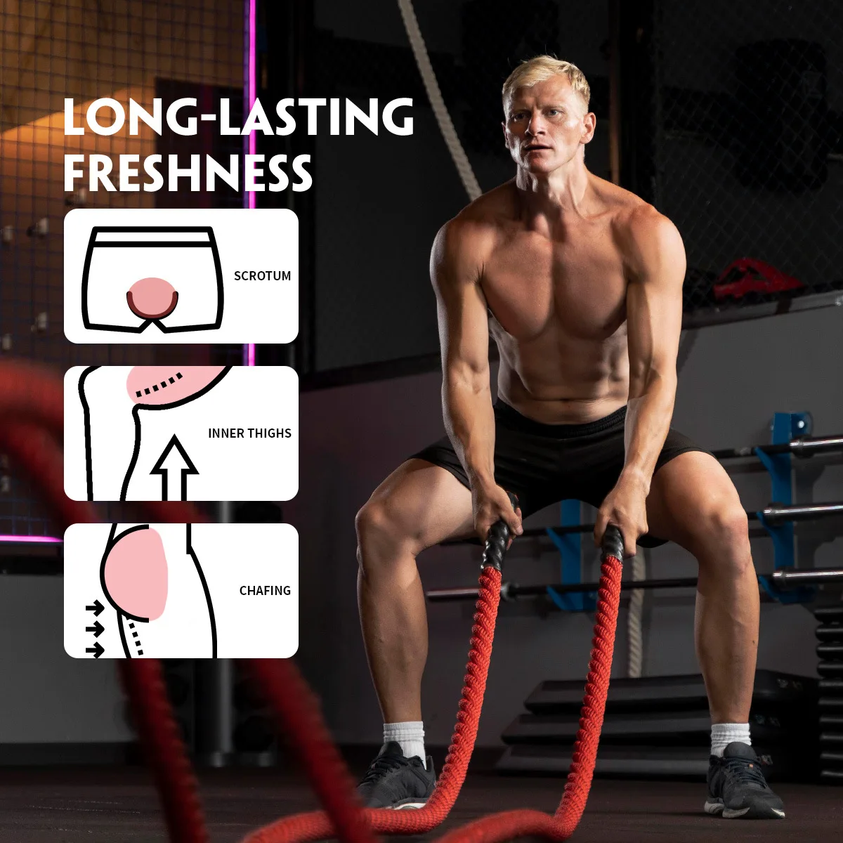 لوشن حميم مضاد للاحتكاك للرجال - يقلل من الاحتكاك ويحيد الرائحة في الفخذ وتحت الإبط