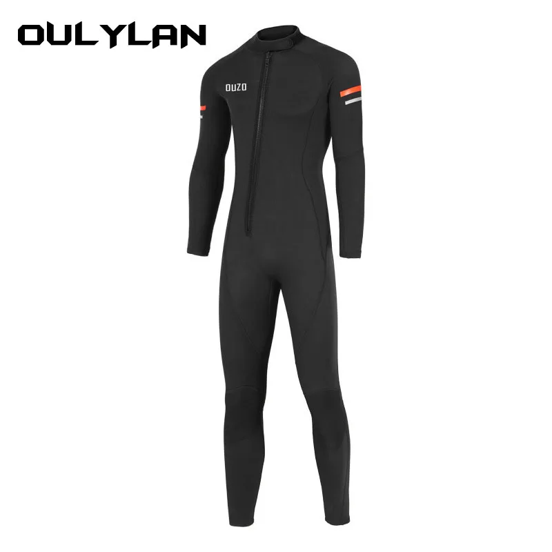 Oulylan  Wet Suit Equipment 1.5MM Neoprene Wetsuit Men Surf Scuba Diving Suit Underwater Fishing Spearfishing Kitesurf Swimwear