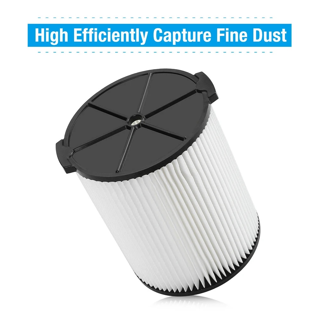 Standard Wet/Dry Vac HEPA Filter Durable Replacement Parts Vac Pleated Filter Hepa Filter for Ridgid VF4000 Vacuum Filter Home