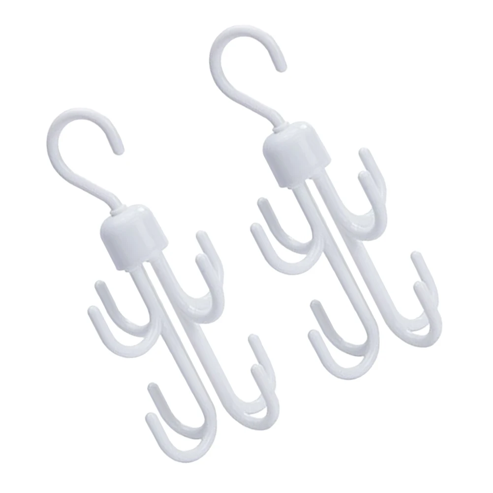 

2 pcs Rotatable Hooks Eight Claw Hanger for Belts Scarves Hats Umbrellas Bags Jewelries Ties Accessories Home Office Closet
