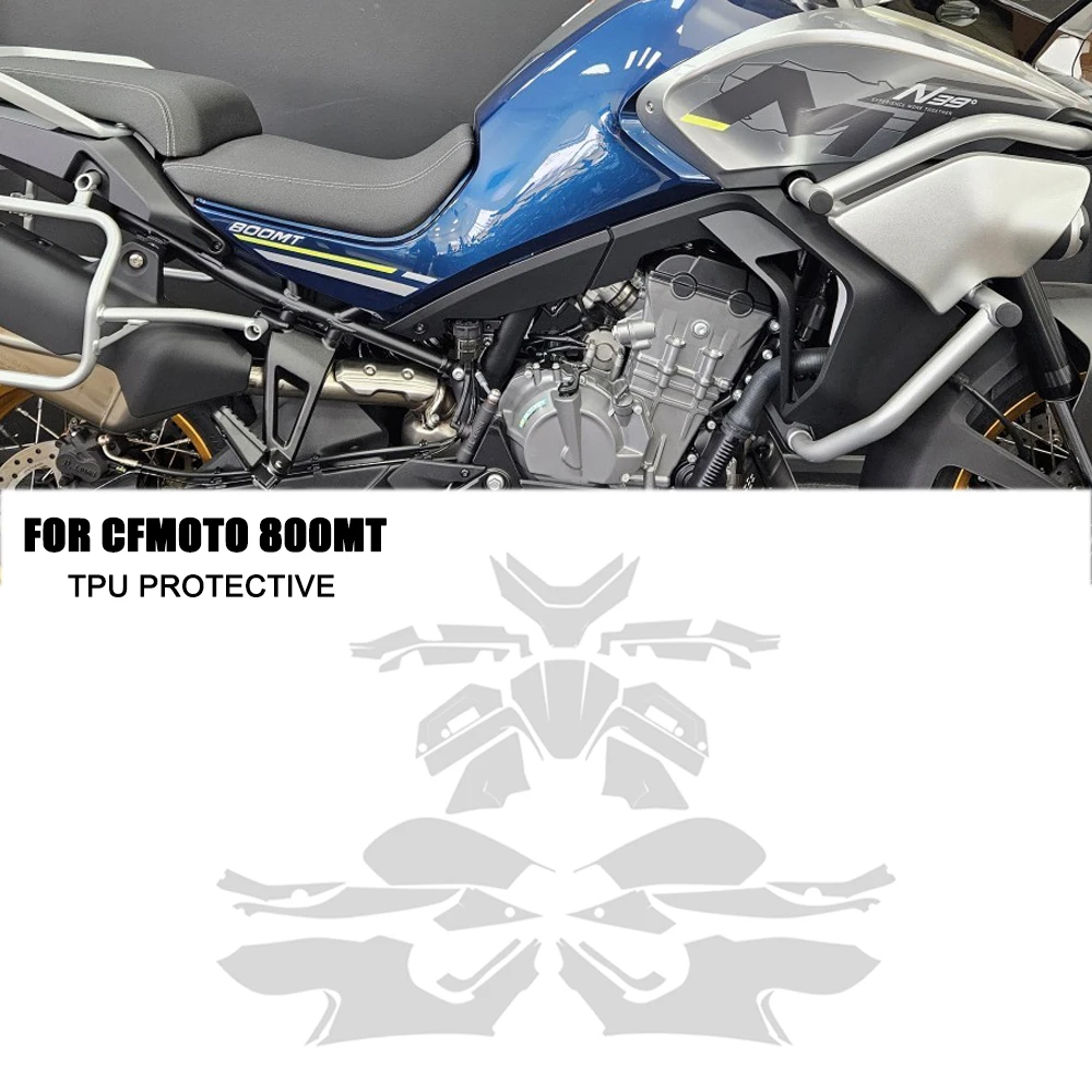 

For CFMOTO 800MT Accessories PPF TPU Protective Film 800 MT 2023 2024 Fairing Anti-Scratch Protection Motorcycle Clothing