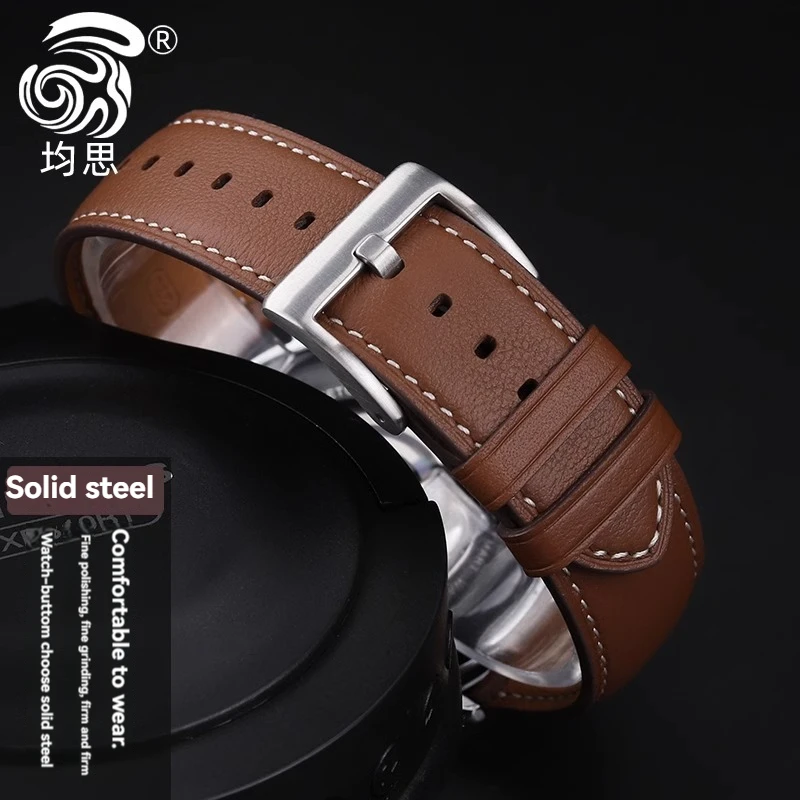 Correa de cuero de vaca suave para reloj inteligente Huawei GT5 Pro, accesorio de pulsera de repuesto, 46mm, novedad